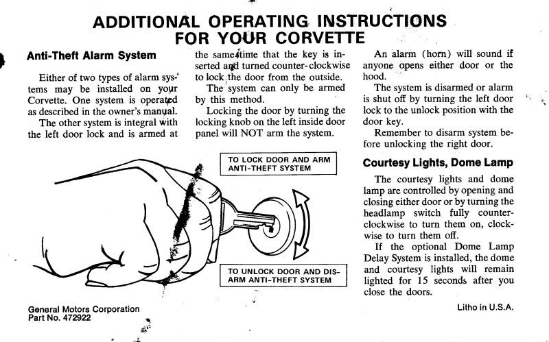 1977 Corvette document
