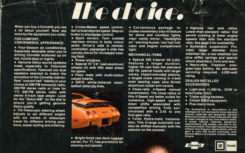 1977 Corvette document