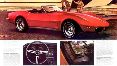 Period 1973 Corvette advertisement