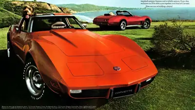 Period 1975 Corvette advertisement