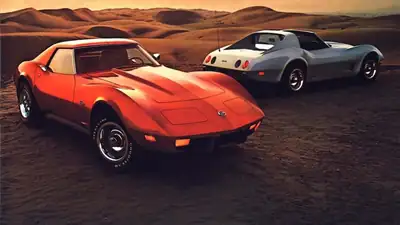 Period 1976 Corvette advertisement