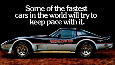 Period 1978 Corvette advertisement