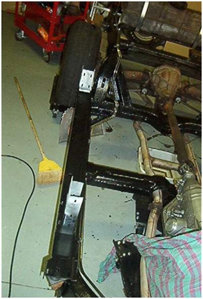 Painted frame with new stainless steel fuel and brake lines