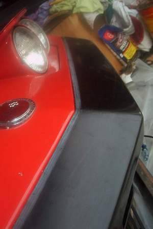 The area of the fender that holds the bumper cover away from the body