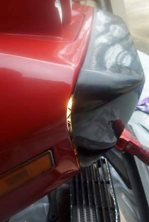 Fit of the bumper cover along the fender edge