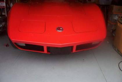 Finished C3 Corvette front end after the fiberglass bumper cover swap