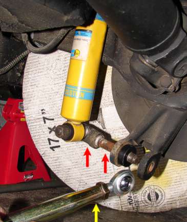New Bilstein shock and adjustable strut going back on the car