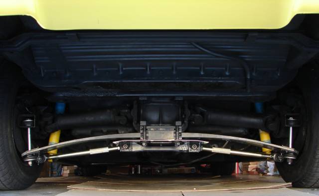 Rear ride height after fitting the TRW spring and Bilstein shocks