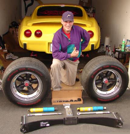 New TRW rear spring, Bilstein shocks and adjustable struts before installation